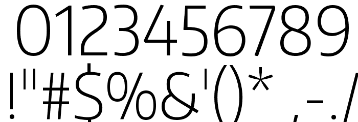 Encode Sans Narrow ExtraLight Font OTHER CHARS