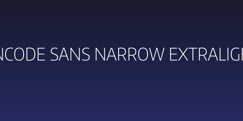 Encode Sans Narrow ExtraLight Social Header