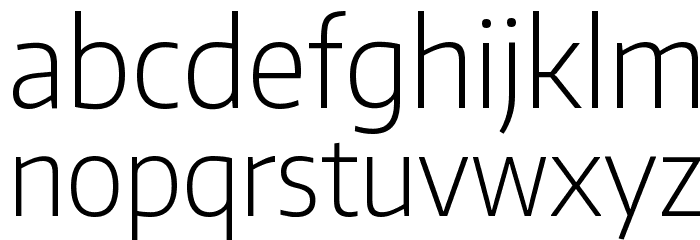 Encode Sans Narrow ExtraLight Font LOWERCASE