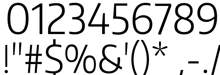 Encode Sans Narrow Light Font OTHER CHARS