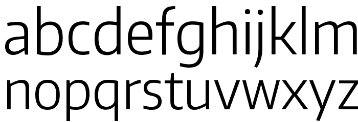 Encode Sans Narrow Light Font LOWERCASE