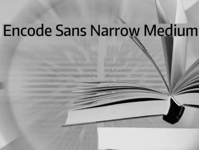 Encode Sans Narrow Medium Font examples