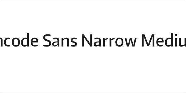 Encode Sans Narrow Medium Logo