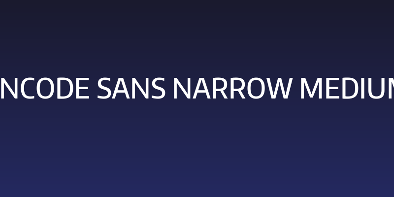 Encode Sans Narrow Medium Social Header