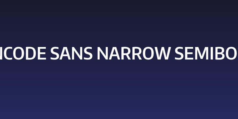 Encode Sans Narrow SemiBold Social Header