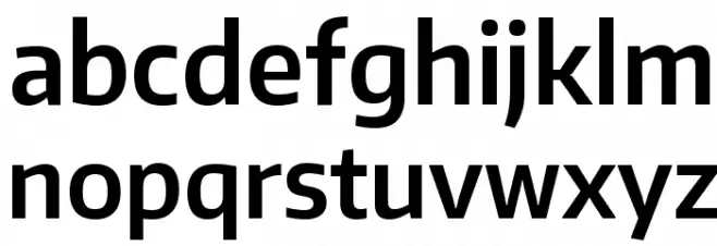 Encode Sans Narrow SemiBold 字体 小写