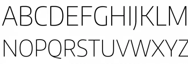 Encode Sans Narrow Thin フォント 大文字