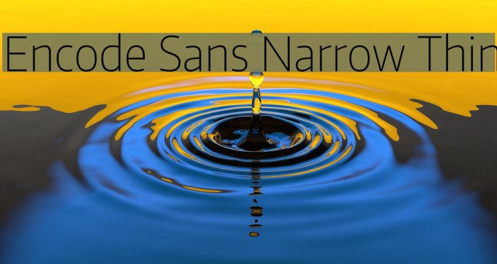 Encode Sans Narrow Thin Font examples