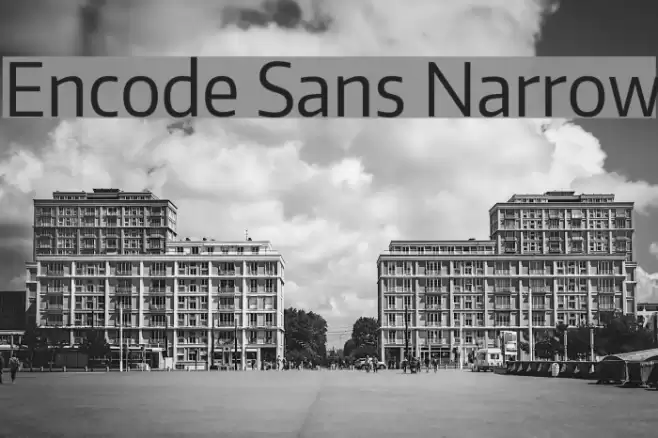 Encode Sans Narrow Font examples