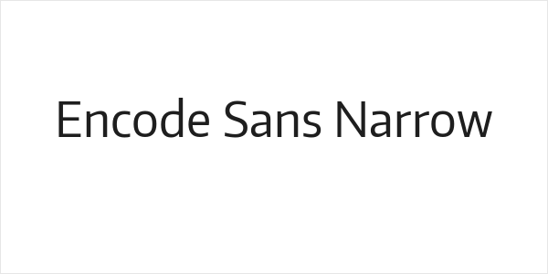 Encode Sans Narrow Logo
