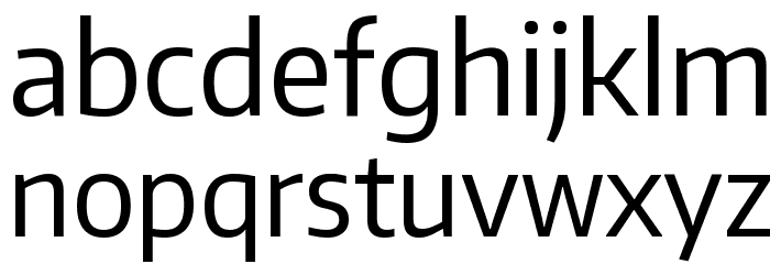 Encode Sans Narrow Font LOWERCASE