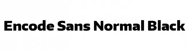 Encode Sans Normal Black  Descarca Fonturi Gratis