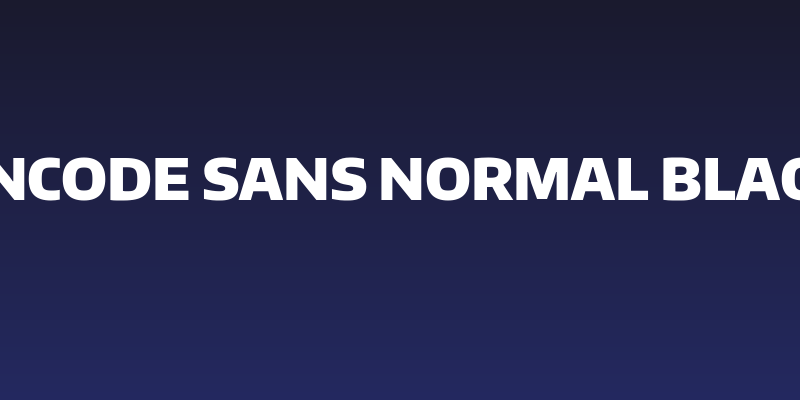 Encode Sans Normal Black Social Header