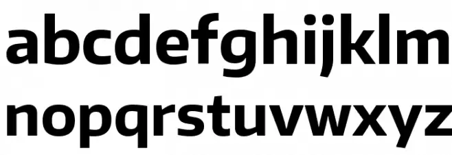 Encode Sans Normal Bold 字体 小写