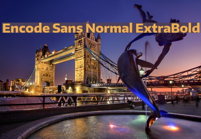Encode Sans Normal ExtraBold Example 1