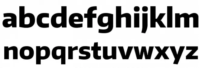 Encode Sans Normal ExtraBold Schriftart Kleinbuchstaben
