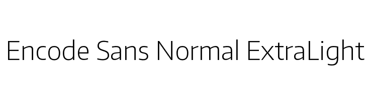 Encode Sans Normal ExtraLight  لخطوط تنزيل