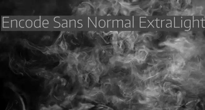 Encode Sans Normal ExtraLight Font examples