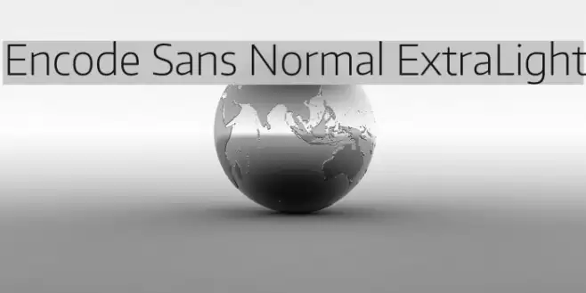 Encode Sans Normal ExtraLight Font examples