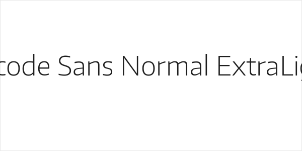 Encode Sans Normal ExtraLight Logo