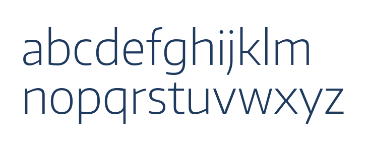 Encode Sans Normal ExtraLight Lowercase