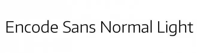 Encode Sans Normal Light  baixar fontes gratis