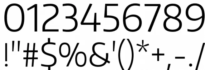 Encode Sans Normal Light Font OTHER CHARS