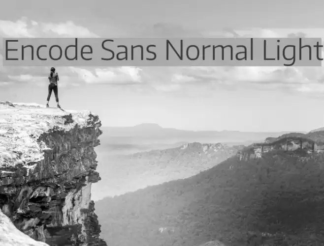 Encode Sans Normal Light Font examples