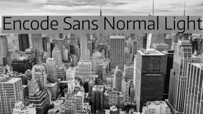 Encode Sans Normal Light Font examples