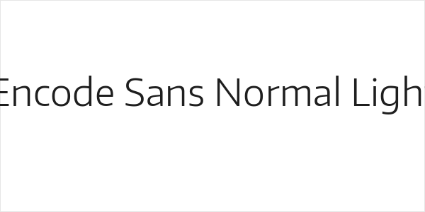 Encode Sans Normal Light Logo
