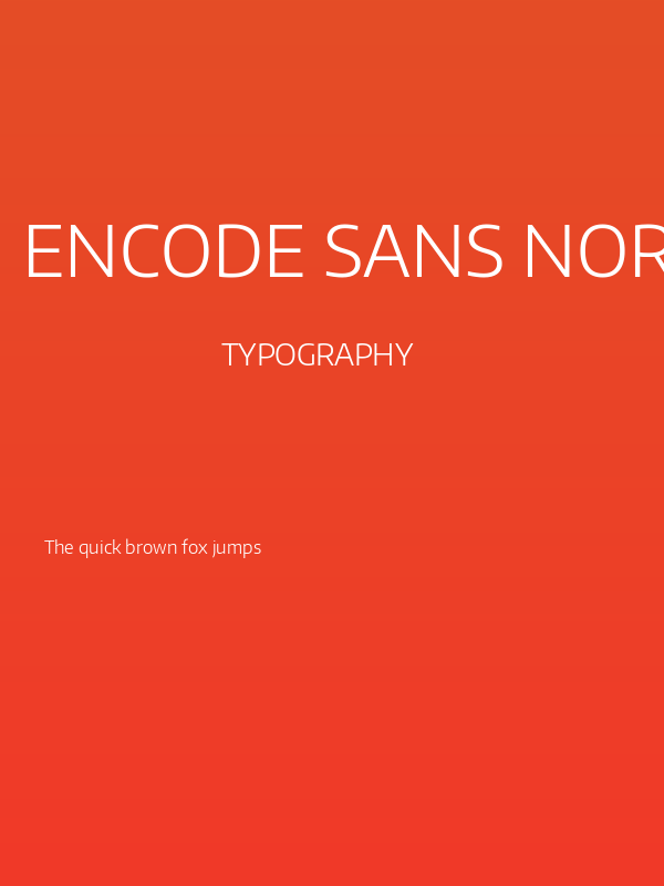 Encode Sans Normal Light Poster