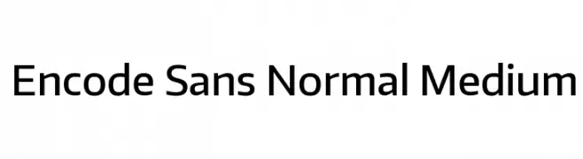 Encode Sans Normal Medium  Descarca Fonturi Gratis