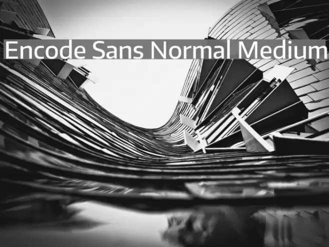 Encode Sans Normal Medium Font examples