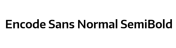 Encode Sans Normal SemiBold  baixar fontes gratis