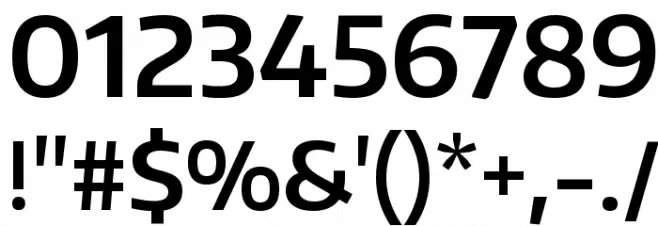 Encode Sans Normal SemiBold Font OTHER CHARS