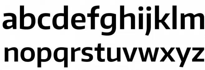Encode Sans Normal SemiBold Schriftart Kleinbuchstaben