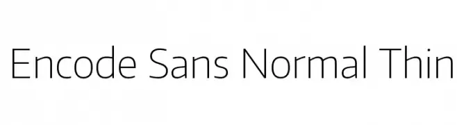 Encode Sans Normal Thin  Descarca Fonturi Gratis