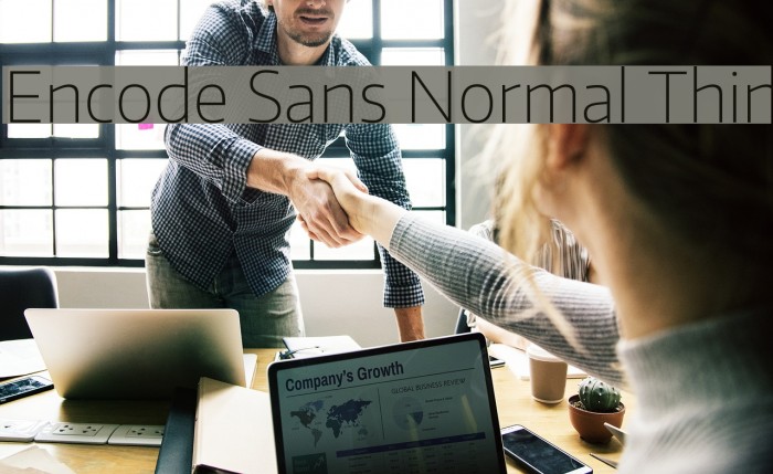 Encode Sans Normal Thin Font examples