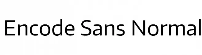 Encode Sans Normal  baixar fontes gratis