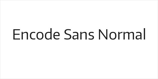 Encode Sans Normal Logo