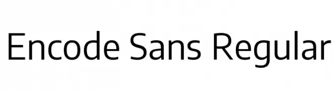 Encode Sans Regular  免费字体下载