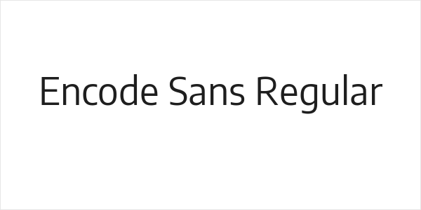 Encode Sans Regular Logo