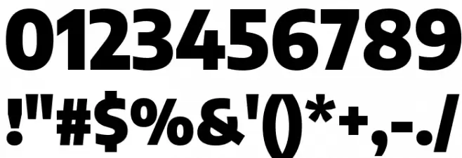 Encode Sans Semi Condensed Black Font OTHER CHARS