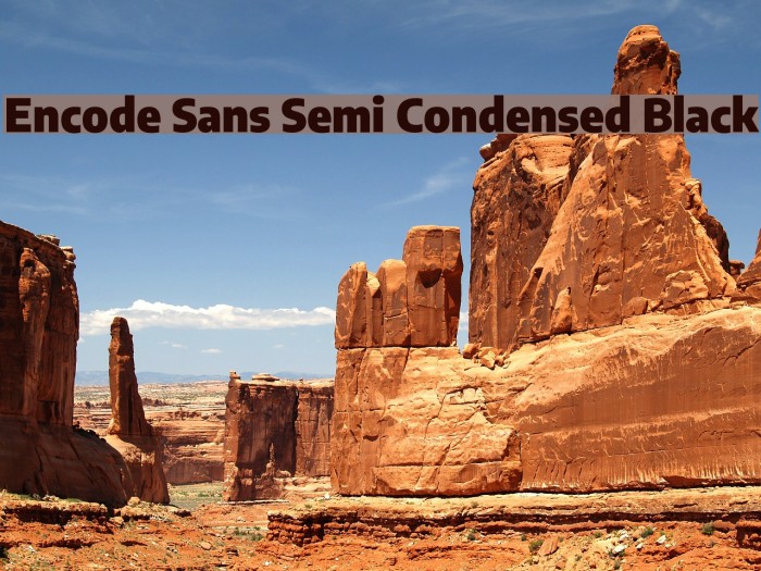 Encode Sans Semi Condensed Black Font examples