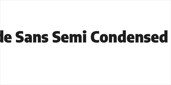 Encode Sans Semi Condensed Black Logo