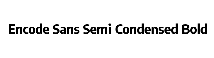 Encode Sans Semi Condensed Bold  baixar fontes gratis