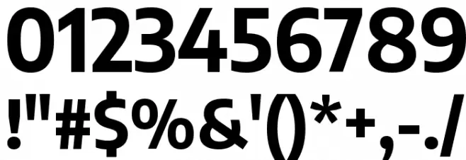 Encode Sans Semi Condensed Bold Font OTHER CHARS