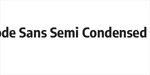Encode Sans Semi Condensed Bold Logo