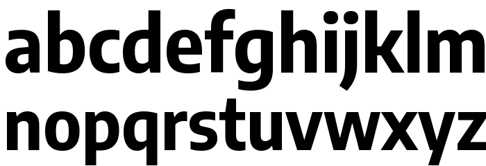 Encode Sans Semi Condensed Bold Font LOWERCASE