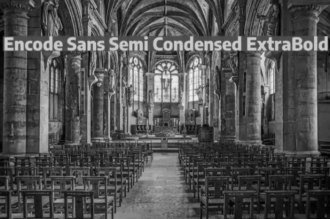 Encode Sans Semi Condensed ExtraBold Font examples
